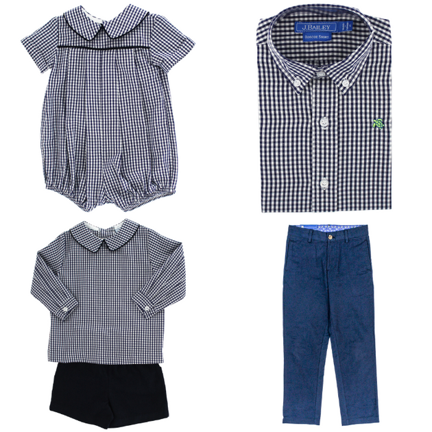 Bailey Boys Button Down Shirt, Mint Check