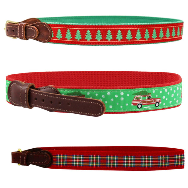 Bailey Boys Buddy Belt - Green with Golf Scene main image 0