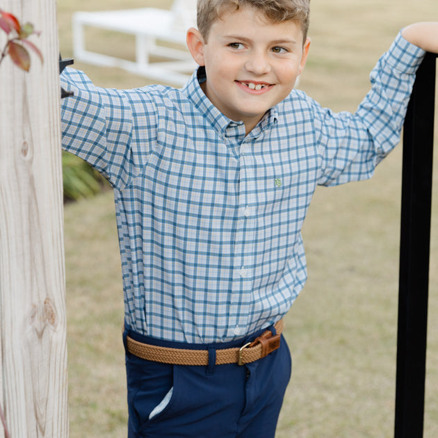 J. Bailey Boys Performance Polo Shirt - Biltmore Patriotic Stripes main image 1