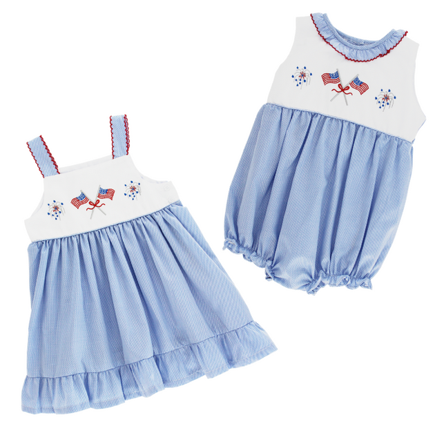Bailey Boys Smocked Pastel Flowers Dress