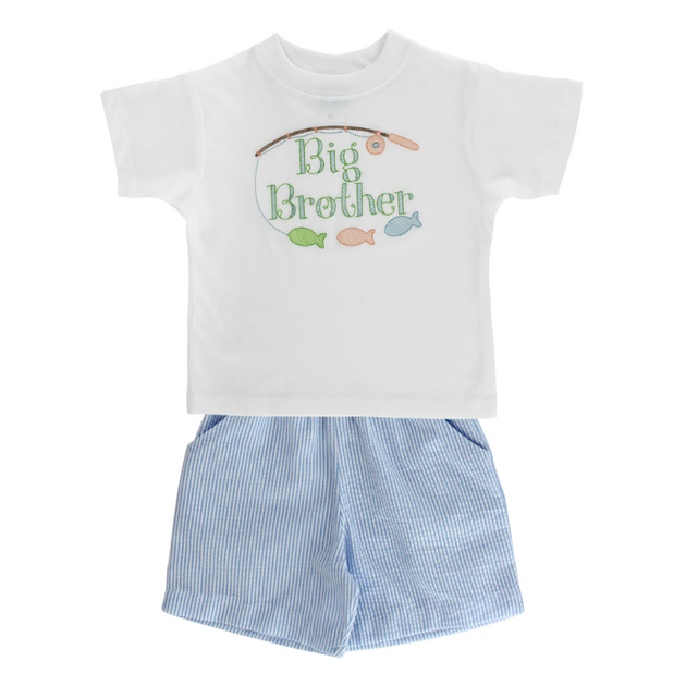 Light Blue Seersucker - Boys Short – Bailey Boys