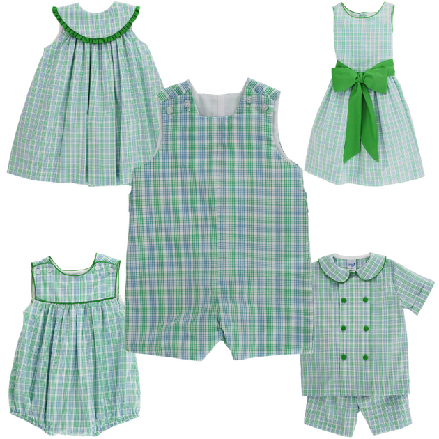 Bailey Boys Jon Jon with Tabs - Harlow Pastel Plaid main image 0