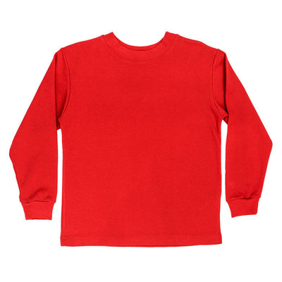 Red Knit- Long Sleeve T-Shirt