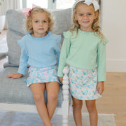 Girls Long Sleeve Tee - Celery