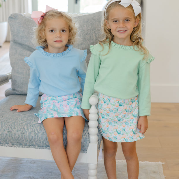 Girls Long Sleeve Tee - Celery