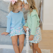 Girls Long Sleeve Tee - Bayberry