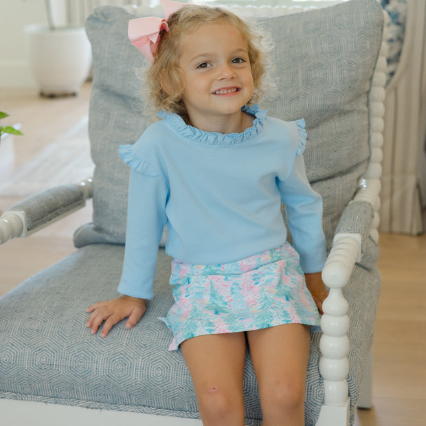 Girls Long Sleeve Tee - Bayberry