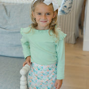 Girls Long Sleeve Tee - Celery