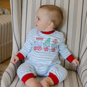 Gingerbread Express - Boys Knit Romper