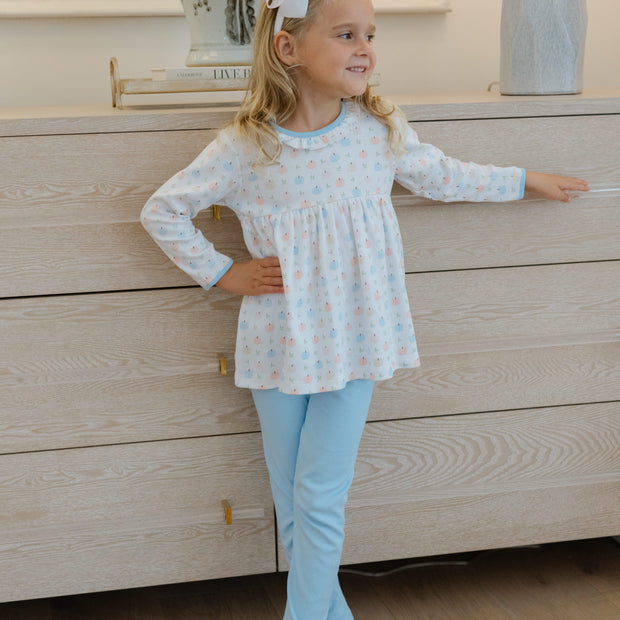 Pumpkin Print - Tunic Pant Set