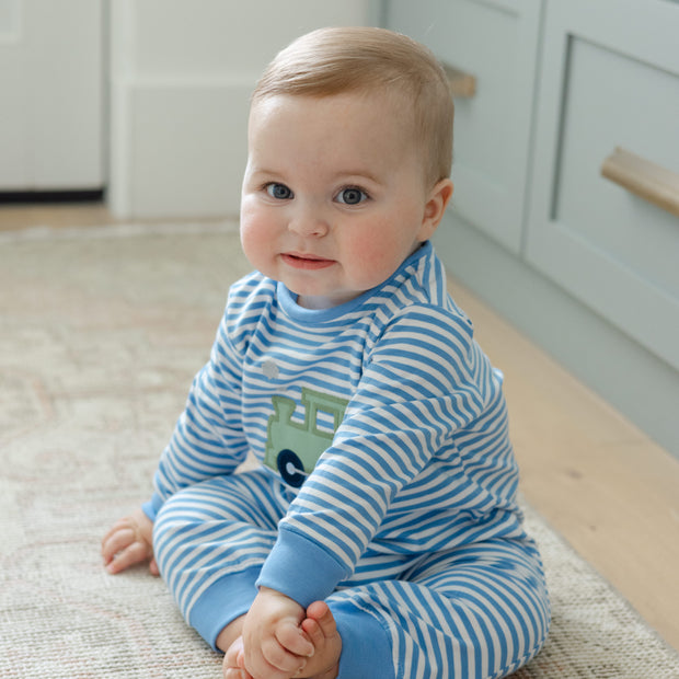 Little Locomotive - Boys Knit Romper