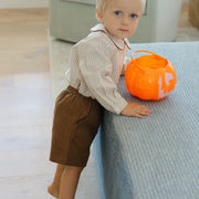 Chocolate Brown Corduroy - Elastic Waist Short