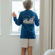 Long Sleeve Logo Tee - Pointers on Navy