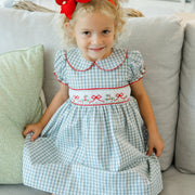 Red Bows on Gingham - Dress