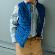 Quilted Vest - Navy