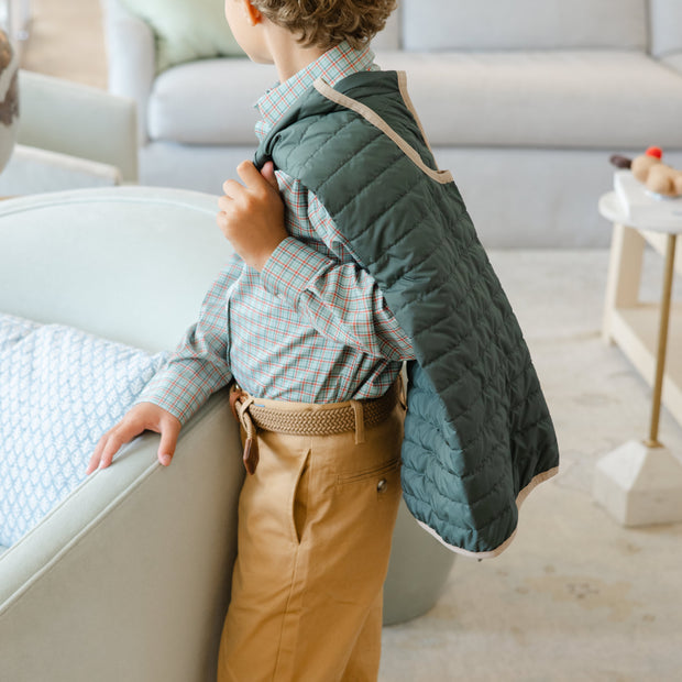 Quilted Vest - Forest