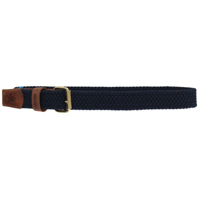 Buddy Braided Belt- Navy