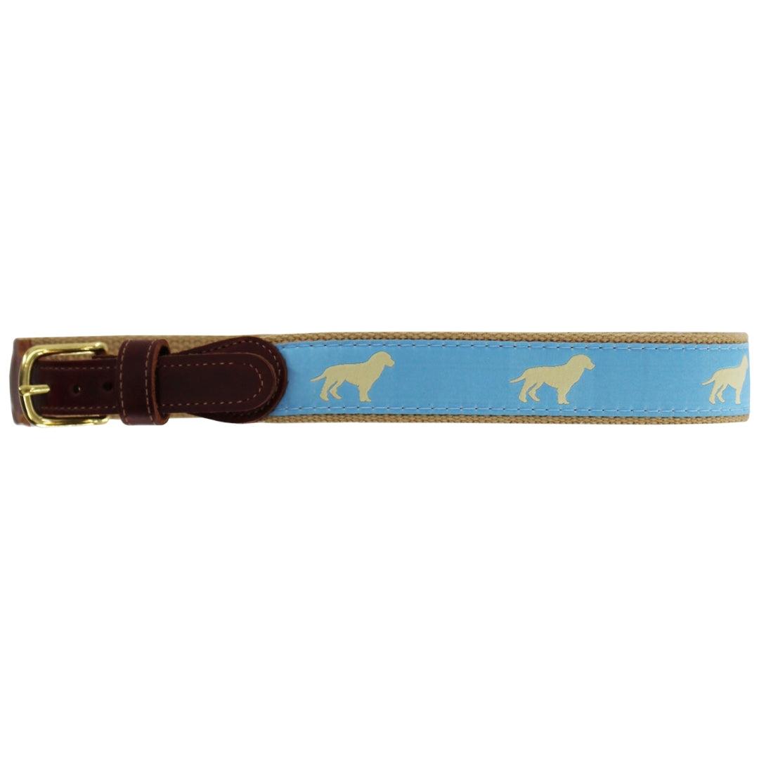 Buddy Belt - Golden Dog on Light Blue – Bailey Boys