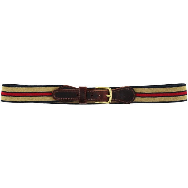 Buddy Belt - Navy/Khaki/Red