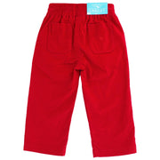 Charlie Pull on Pant - Red Corduroy