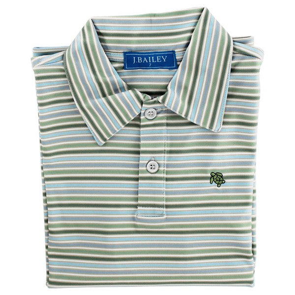 Harry Long Sleeve Performance Polo - Pine