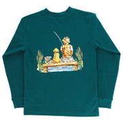 Boys Long Sleeve Logo Tee - Gone Fishing on Teal