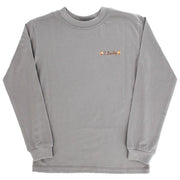 Boys Long Sleeve Logo Tee - Jack-O-Lantern on Grey