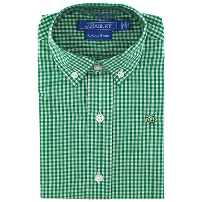 Roscoe Button Down - Kelly Check