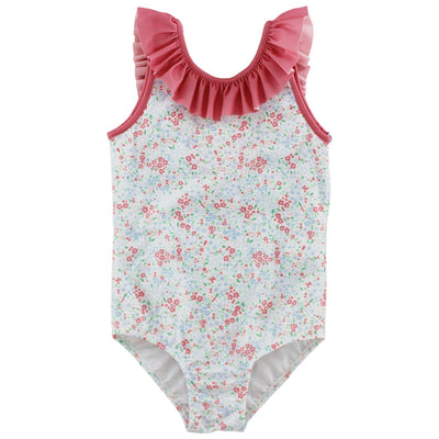 Girls Spandex Swimsuit - Floral