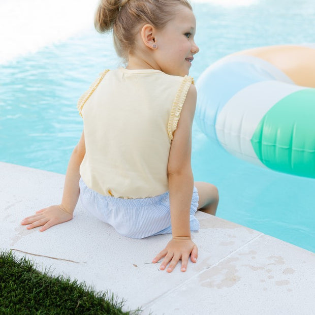 Girls Summer Tee- Yellow