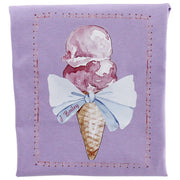 Girls Logo Tee - Ice Cream on Lilac