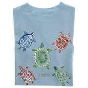 Girls Logo Tee - Turtles on Bayberry