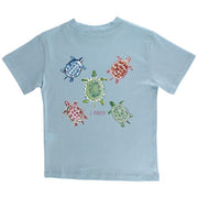 Girls Logo Tee - Turtles on Bayberry