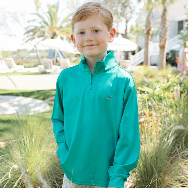 Performance Half Zip - Green