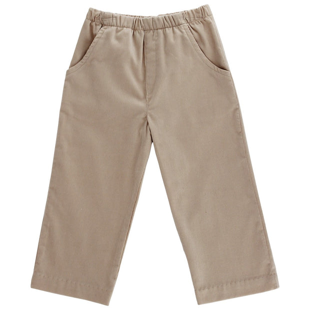 Charlie Pull On Pant - Khaki Corduroy