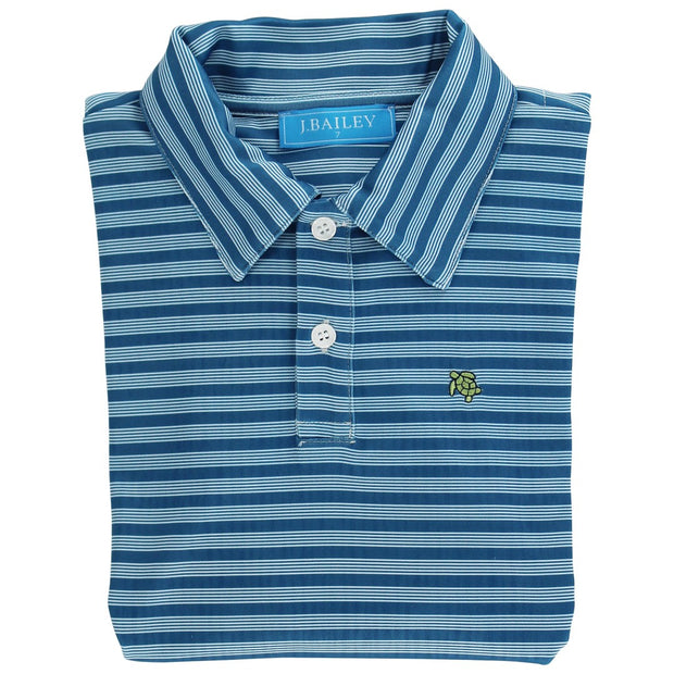 Performance Harry Long Sleeve Polo - Cornflower