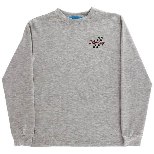 Long Sleeve Logo Tee - Dawg on Oatmeal
