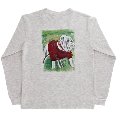 Long Sleeve Logo Tee - Dawg on Oatmeal
