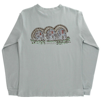 Long Sleeve Logo Tee - Turkey on Sage