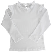 Girls Long Sleeve Tee - White