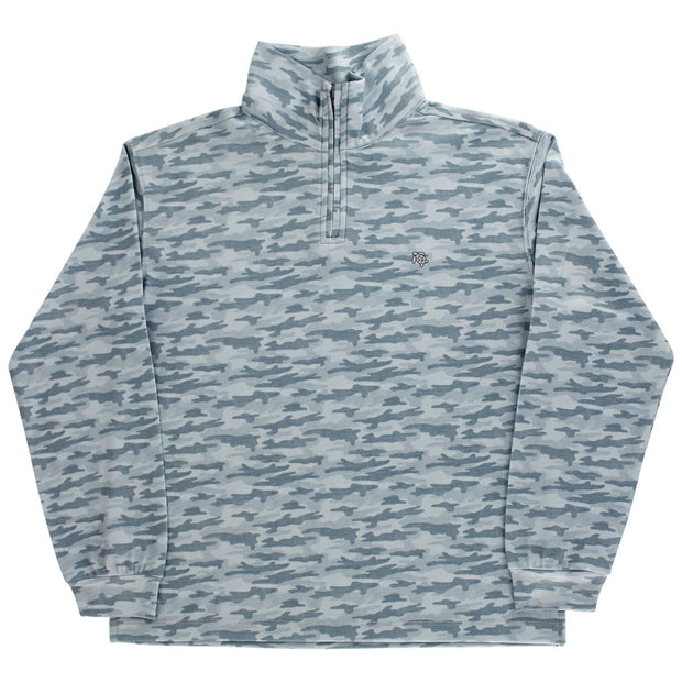 Performance Half Zip - Gray Camo
