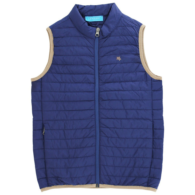 Quilted Vest - Navy