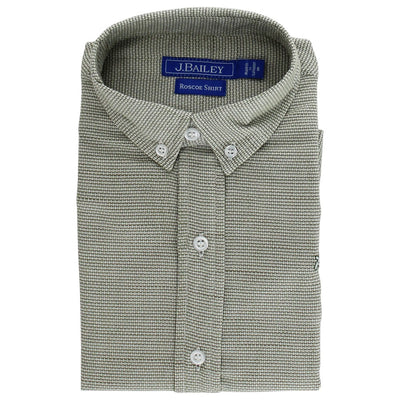 Roscoe Button Down - Basil