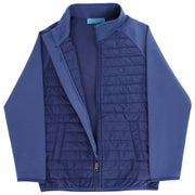 Quilted Bomber Jacket - Navy