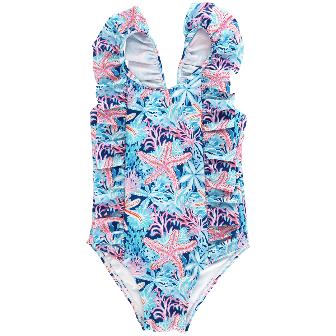 Ceinture Garçon J.Bailey Taille 22 - Cuir Véritable Et Toile à Motifs Voiliers Bleus