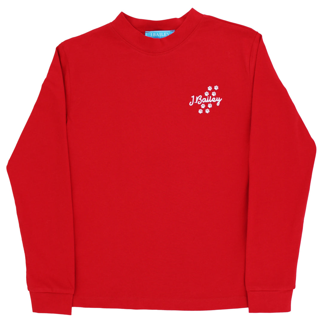 Long Sleeve Logo Tee - Dawg/Red – Bailey Boys