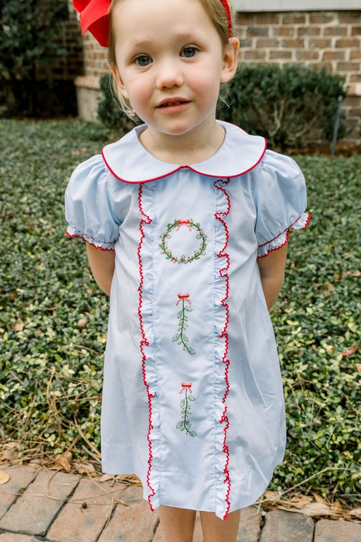 Embroidered Wreath- Dress