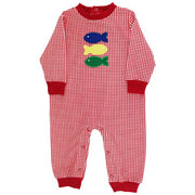 Fish Trio - Boys Knit Romper