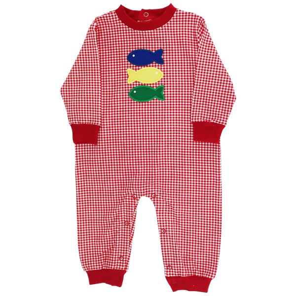 Fish Trio - Boys Knit Romper