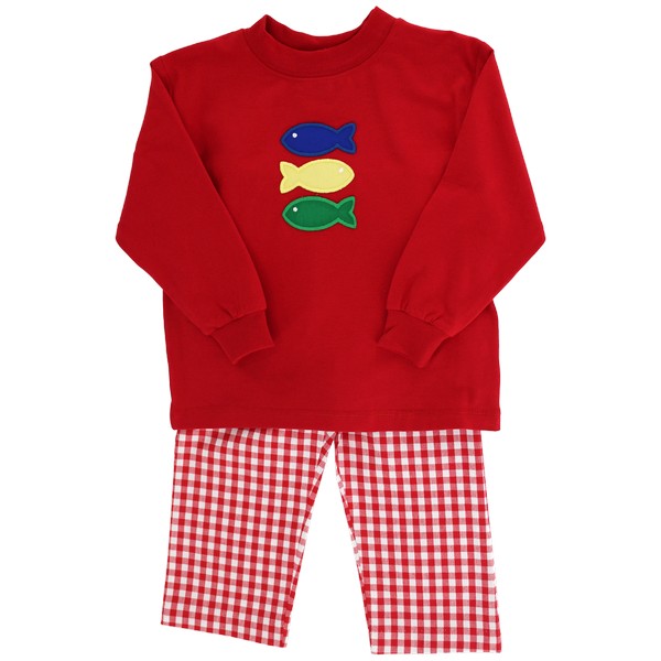 Fish Trio - Boys Pant Set